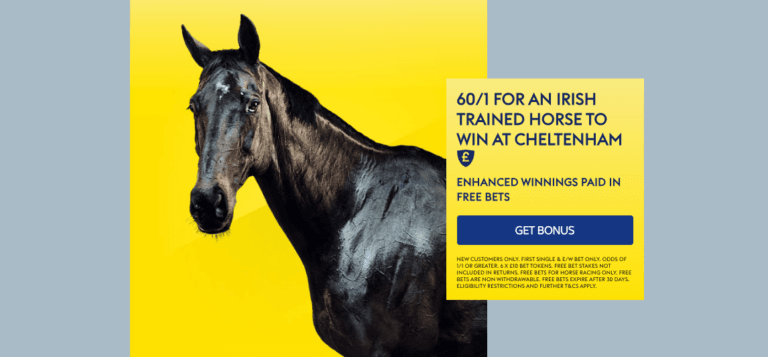 Sky Bet Cheltenham Offer – Get 60/1 on an Irish Trained Horse to win at Cheltenham